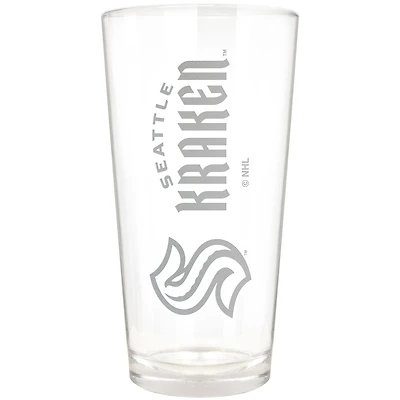 Seattle Kraken Etched 16oz. Vertical Rally Cry Pint Glass