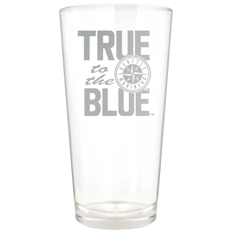 Seattle Mariners Etched 16oz. Rally Cry Pint Glass
