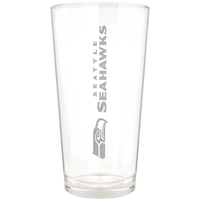 Seattle Seahawks Etched 16oz. Vertical Rally Cry Pint Glass