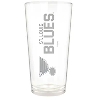 St. Louis Blues Etched 16oz. Vertical Rally Cry Pint Glass