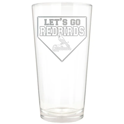 St. Louis Cardinals Etched 16oz. Rally Cry Pint Glass