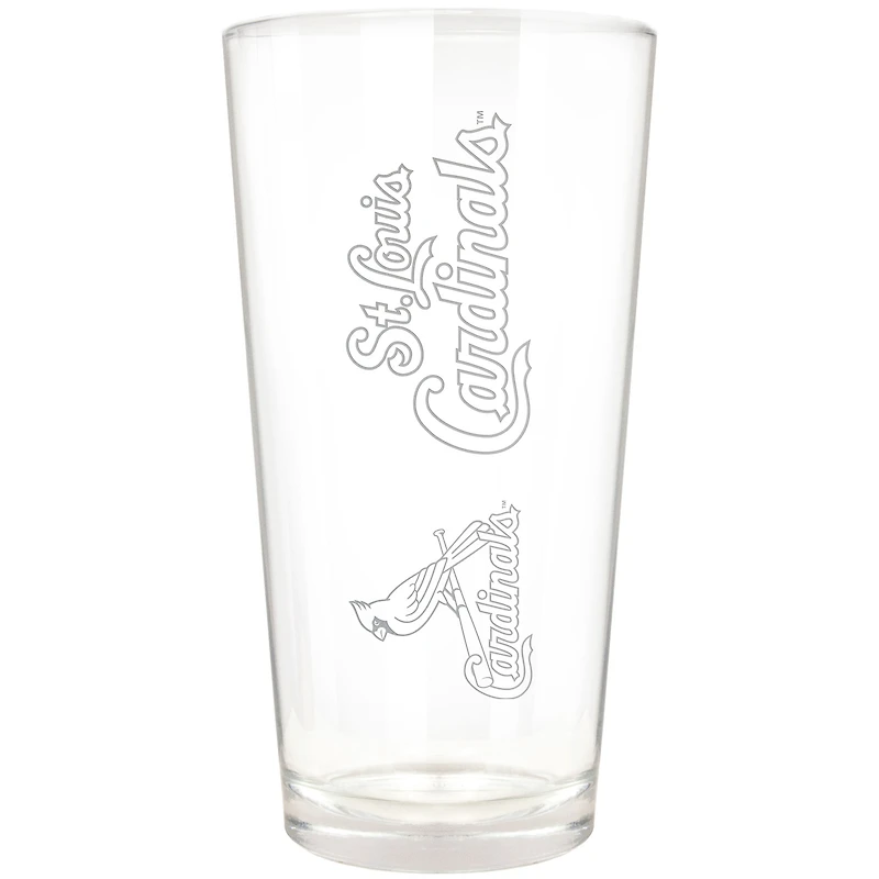 St. Louis Cardinals Etched 16oz. Vertical Rally Cry Pint Glass