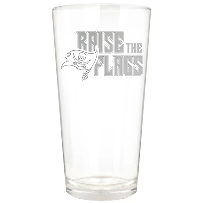 Tampa Bay Buccaneers Etched 16oz. Rally Cry Pint Glass