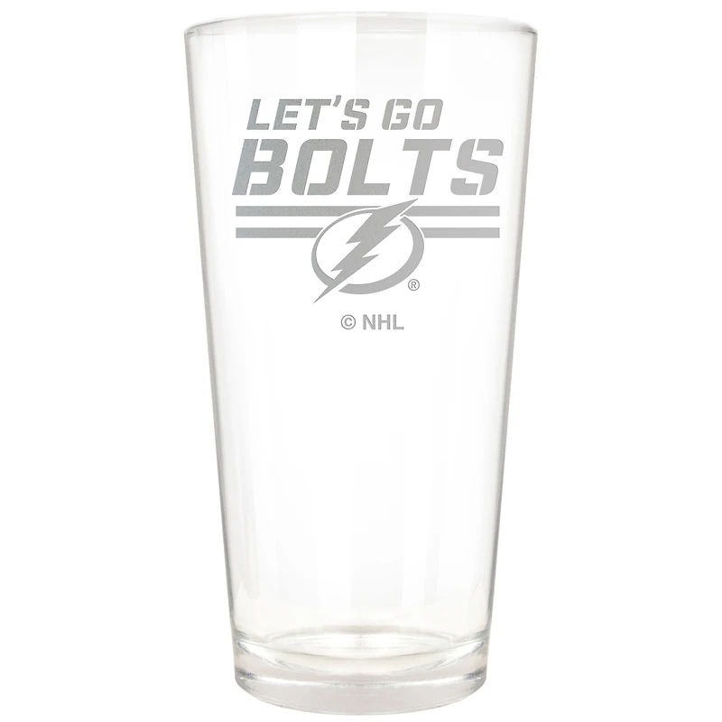 Tampa Bay Lightning Etched 16oz. Rally Cry Pint Glass