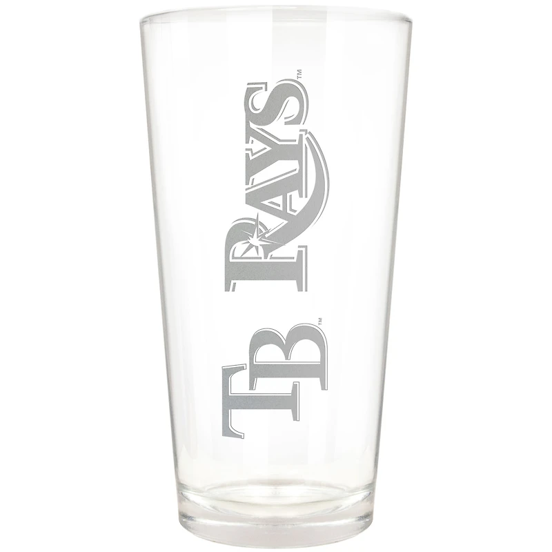 Tampa Bay Rays Etched 16oz. Vertical Rally Cry Pint Glass