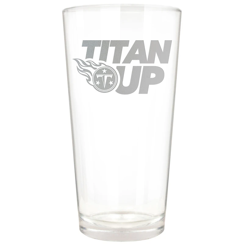 Tennessee Titans Etched 16oz. Rally Cry Pint Glass
