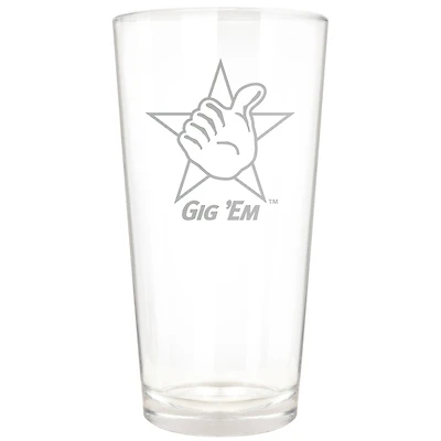 Texas A&M Aggies Etched 16oz. Rally Cry Pint Glass
