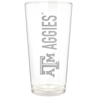 Texas A&M Aggies Etched 16oz. Vertical Rally Cry Pint Glass