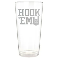 Texas Longhorns Etched 16oz. Rally Cry Pint Glass