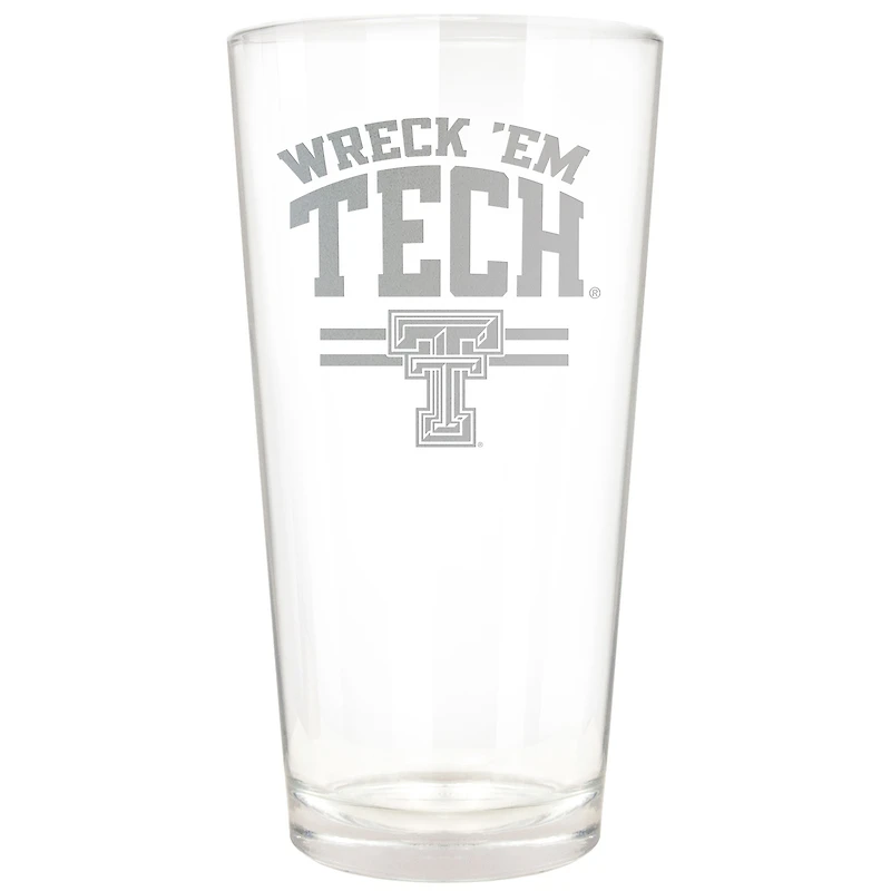 Texas Tech Red Raiders Etched 16oz. Rally Cry Pint Glass