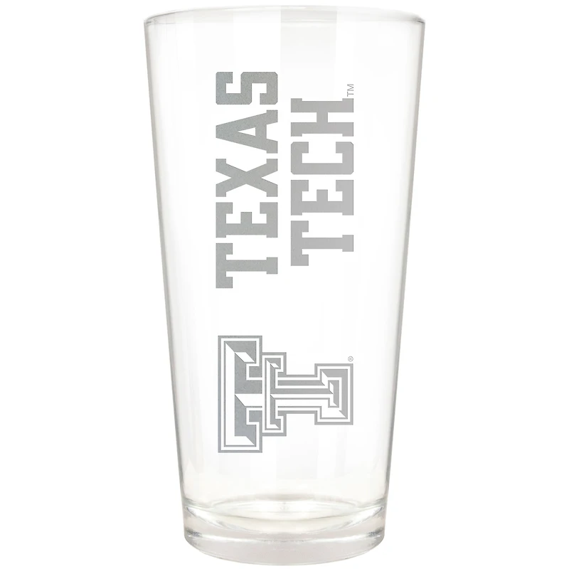 Texas Tech Red Raiders Etched 16oz. Vertical Rally Cry Pint Glass