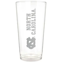North Carolina Tar Heels Etched 16oz. Vertical Rally Cry Pint Glass