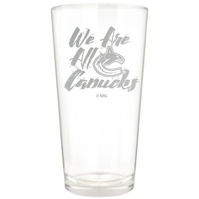 Vancouver Canucks Etched 16oz. Rally Cry Pint Glass