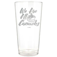 Vancouver Canucks Etched 16oz. Rally Cry Pint Glass