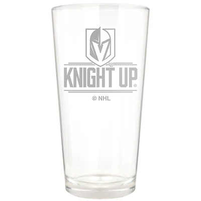 Vegas Golden Knights Etched 16oz. Rally Cry Pint Glass
