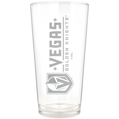 Vegas Golden Knights Etched 16oz. Vertical Rally Cry Pint Glass