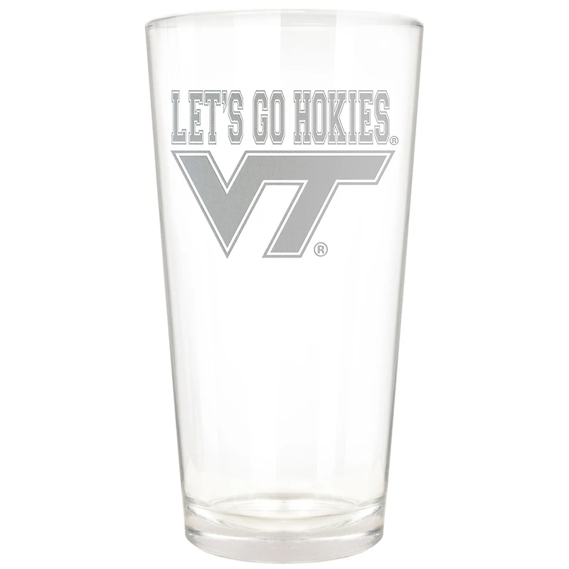 Virginia Tech Hokies Etched 16oz. Rally Cry Pint Glass