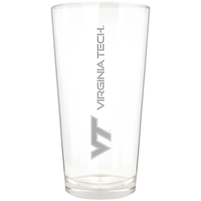Virginia Tech Hokies Etched 16oz. Vertical Rally Cry Pint Glass