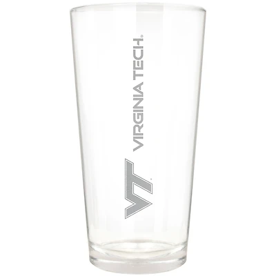 Virginia Tech Hokies Etched 16oz. Vertical Rally Cry Pint Glass