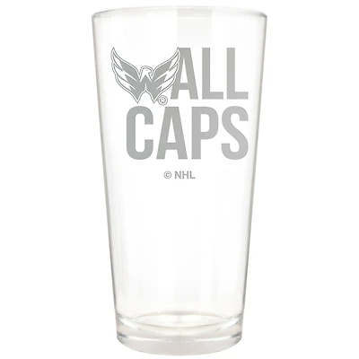 Washington Capitals Etched 16oz. Rally Cry Pint Glass
