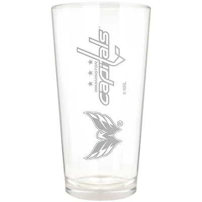 Washington Capitals Etched 16oz. Vertical Rally Cry Pint Glass