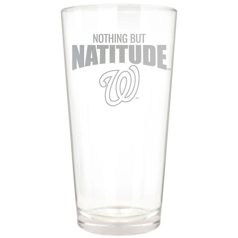 Washington Nationals Etched 16oz. Rally Cry Pint Glass