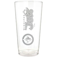 Winnipeg Jets Etched 16oz. Vertical Rally Cry Pint Glass