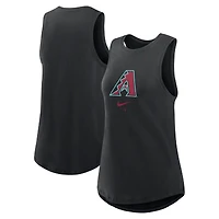 Women's Nike Black Arizona Diamondbacks Legacy Icon High Neck Dri-FIT Tank Top