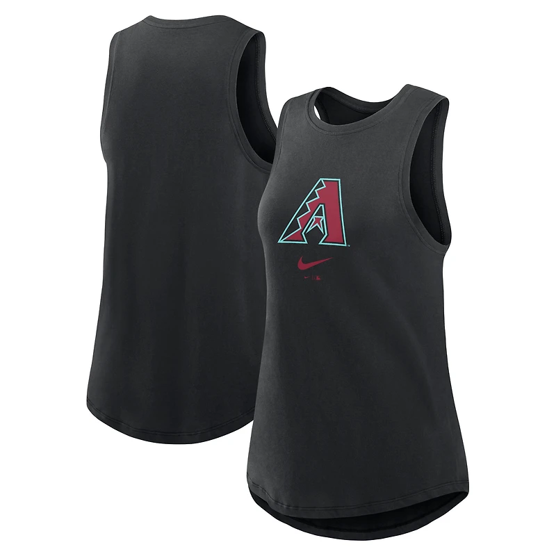 Women's Nike Black Arizona Diamondbacks Legacy Icon High Neck Dri-FIT Tank Top