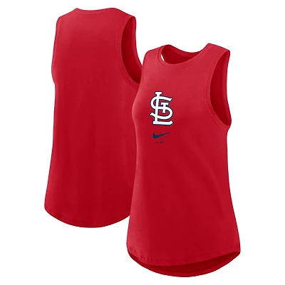 Women's Nike Red St. Louis Cardinals Legacy Icon High Neck Dri-FIT Tank Top