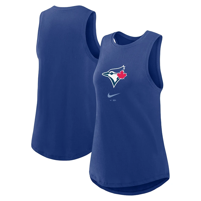 Women's Nike Royal Toronto Blue Jays Legacy Icon High Neck Dri-FIT Tank Top
