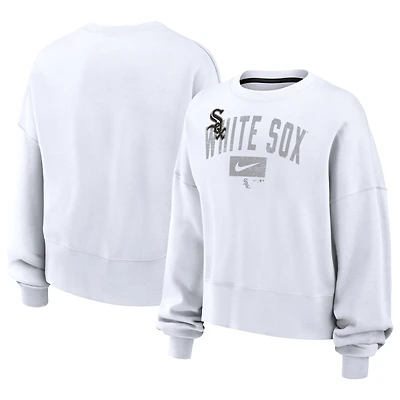 Women's Nike White Chicago White Sox Oversized Phoenix Fleece Sweatshirt