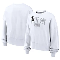 Women's Nike White Chicago White Sox Oversized Phoenix Fleece Sweatshirt