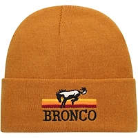 Men's American Needle Brown Bronco Bronco Cuffed Knit Hat