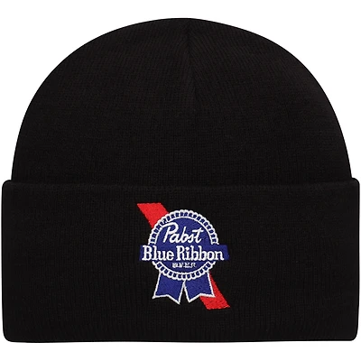 Men's American Needle Black Pabst Blue Ribbon  Cuffed Knit Hat