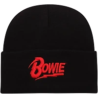 Men's American Needle Black David Bowie  Cuffed Knit Hat