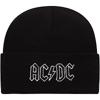 Men's American Needle Black AC/DC  Cuffed Knit Hat
