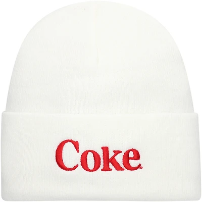 Men's American Needle White Coca-Cola  Cuffed Knit Hat