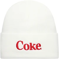 Men's American Needle White Coca-Cola  Cuffed Knit Hat