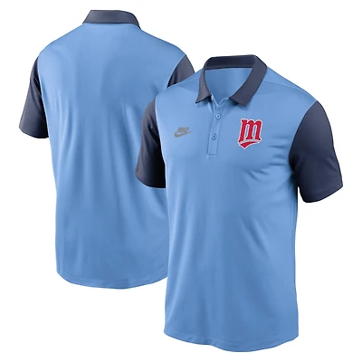 Men's Nike Light Blue Minnesota Twins Franchise Cooperstown Collection Polo
