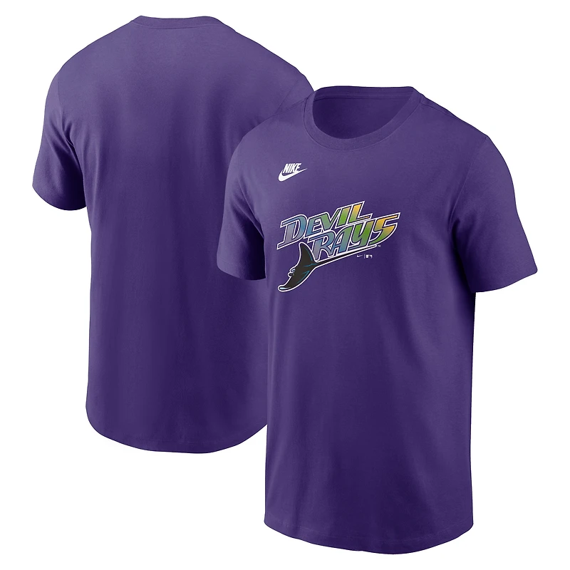 Men's Nike Purple Tampa Bay Rays Cooperstown Collection T-Shirt