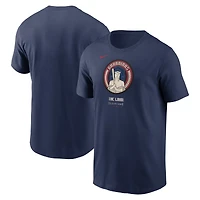 Men's Nike Navy Cleveland Guardians 2024 City Connect Large Logo T-Shirt