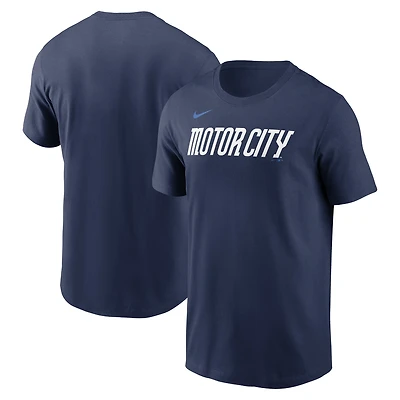 Men's Nike  Navy Detroit Tigers 2024 City Connect Wordmark T-Shirt