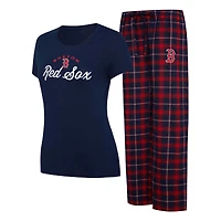 Women's Concepts Sport Navy/Red Boston Red Sox Arctic Top & Flannel Pants Sleep Set