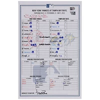 New York Yankees Game-Used Lineup Card vs. Tampa Bay Rays on May 5, 2023