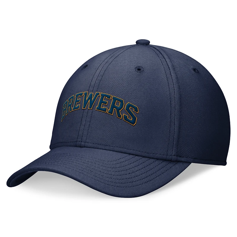 Men's Nike Navy Milwaukee Brewers Performance Flex Hat
