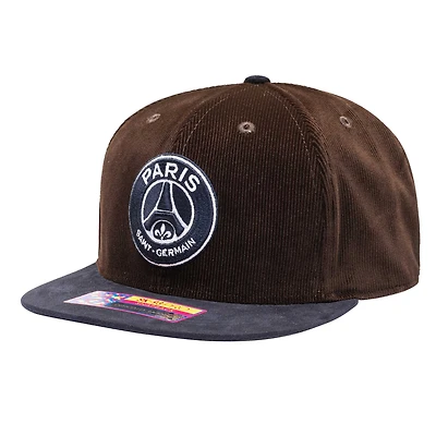 Men's Brown Paris Saint-Germain Cognac Snapback Hat