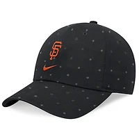 Men's Nike  Black San Francisco Giants Primetime Print Club Adjustable Hat