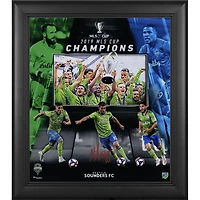 Nicolas Lodeiro Seattle Sounders FC Autographed Framed 15" x 17" 2019 MLS Cup Champions Collage