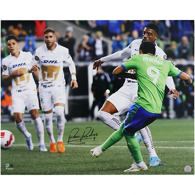 Raul Ruidiaz Seattle Sounders FC Autographed 16" x 20" 2022 CONCACAF Goal Photograph